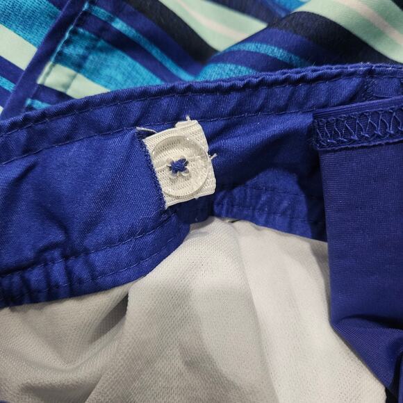 Art Class Boys Blue Striped Swim Boardshorts Size 12 - Picture 3 of 6